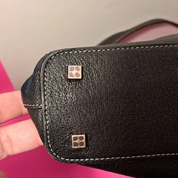 Kate Spade Classic Black Shoulder Bag Leather Made In Italy VINTAGE 1990'S Rare - Picture 7 of 13